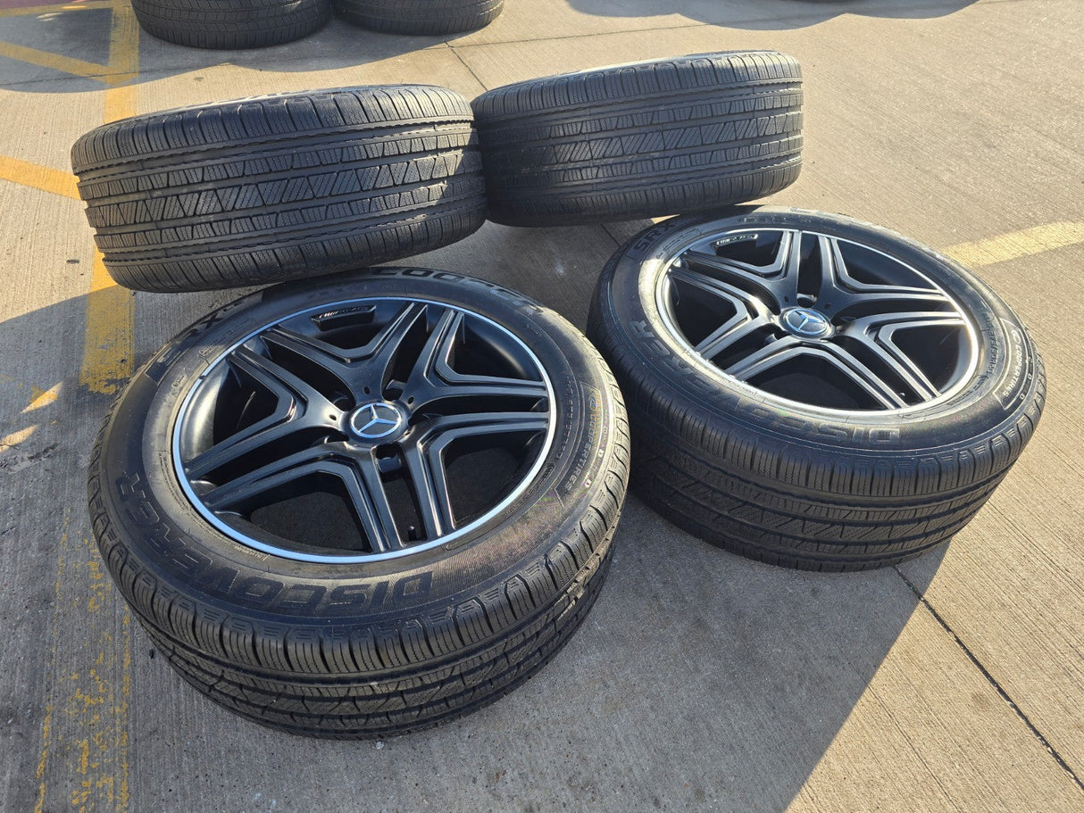 20" Mercedes G Wagon G63 AMG OEM 85326 black wheels rims tires NICE Texas Truck Tire