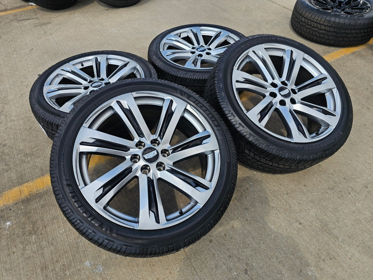24" Cadillac Escalade V OEM wheels rims 2024 2025 2026 2027 NEW MICHELIN Texas Truck Tire