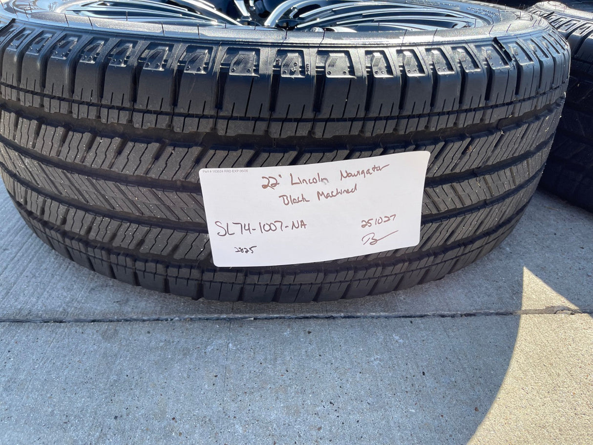 22" Lincoln Navigator OEM 10666 rims wheels BLACK LABEL 2025 2026 MICHELIN NEW Texas Truck Tire