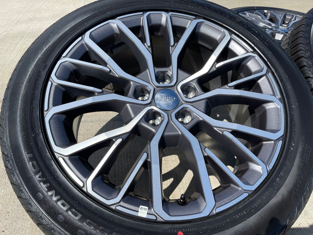 21" Jeep Grand Cherokee L OEM wheels rims 9290 Durango 2024 2025 2026 NEW Texas Truck Tire