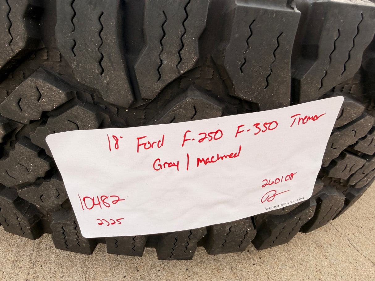 18" Ford F-250 F-350 OEM TREMOR rims wheels 10482 tires 35" DURATRAC A/T Texas Truck Tire