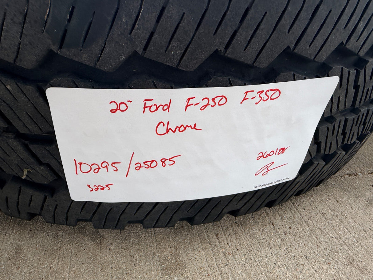 20" Ford F-250 F-350 OEM 10295 25085 10552 chrome Lariat KING RANCH wheels rims Texas Truck Tire