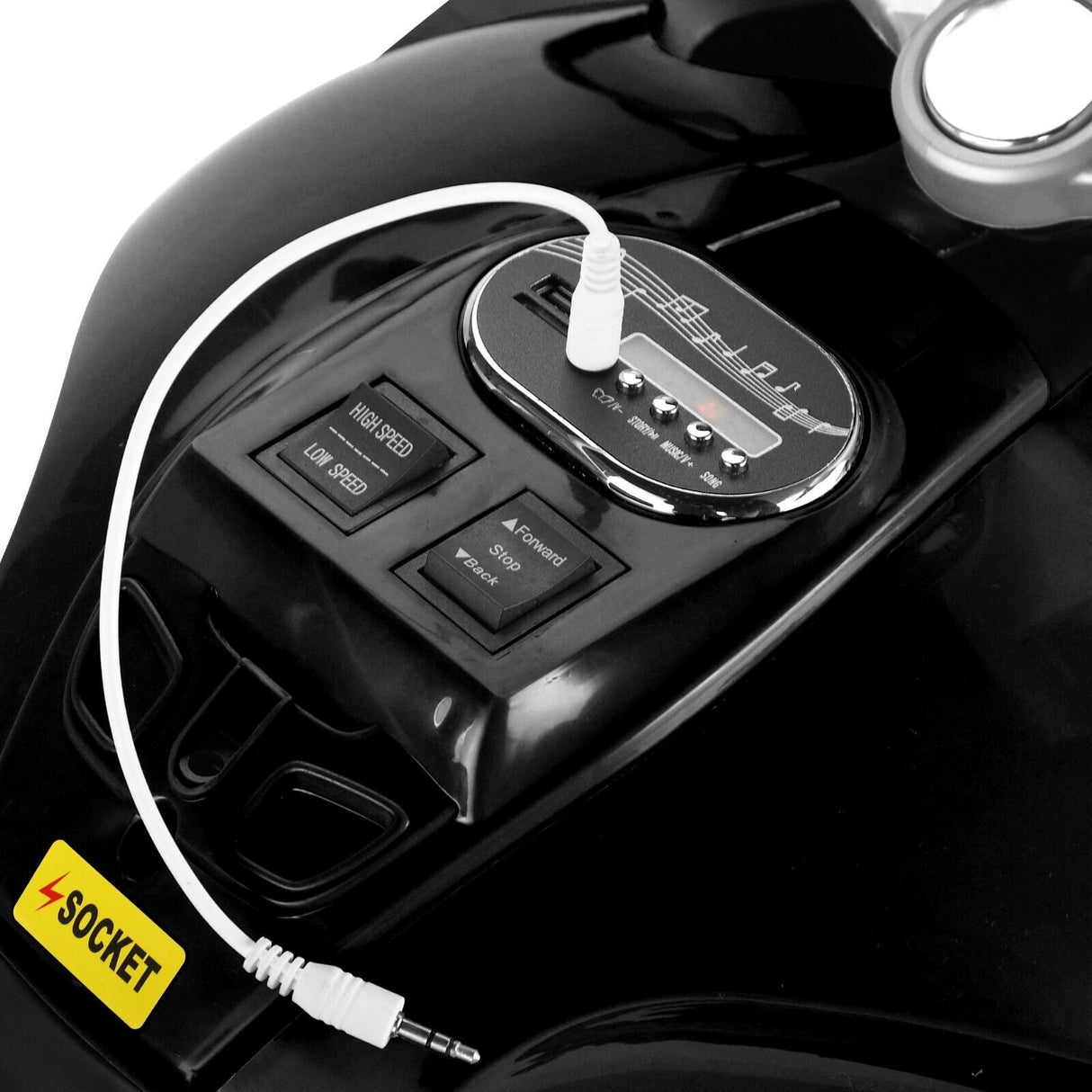 TOBBI 12V Kids Electric Motorcycle with Training Wheels - Dirt Bike Motorbike for Young Riders