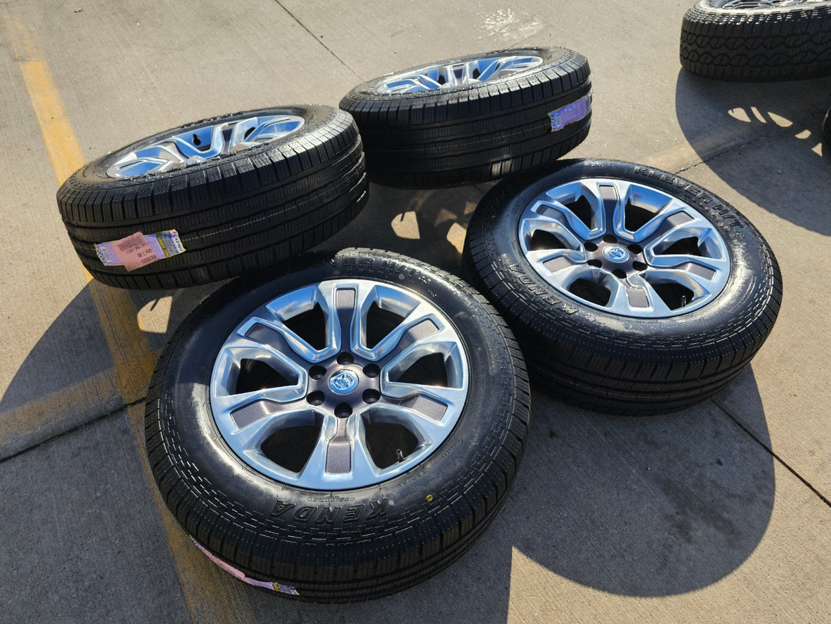 20" Dodge Ram 1500 OEM Laramie Long Horn 2678 2682 wheels rims NEW Kenda Texas Truck Tire