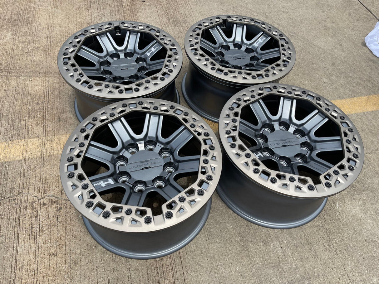 (5) 18" Hummer Grazen beadlock EV HEV 2500 OEM wheels rims 2024 2025 2026 NEW Texas Truck Tire