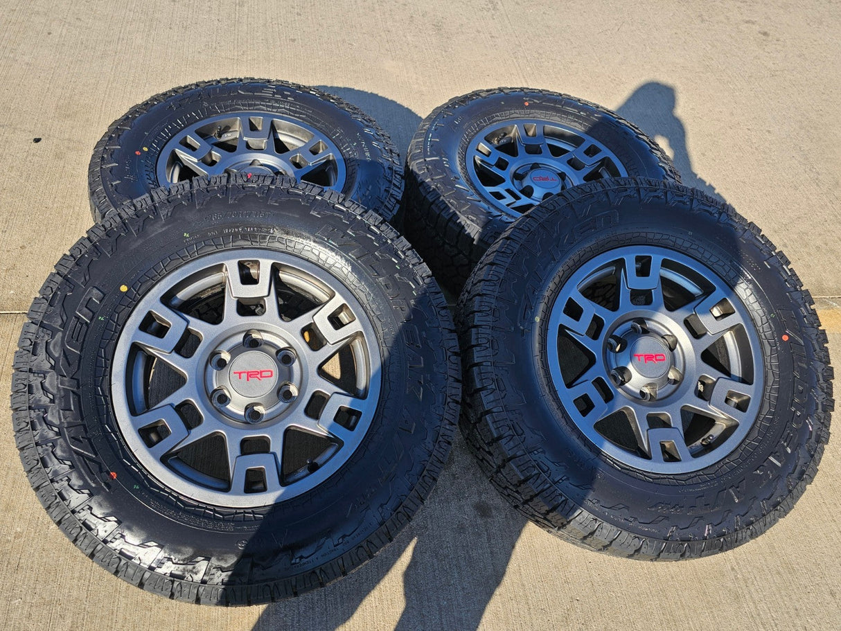 17" Toyota Tacoma 4Runner OEM wheels rims GRAY 75167 TRD FJ FALKEN A/T4 NEW Texas Truck Tire