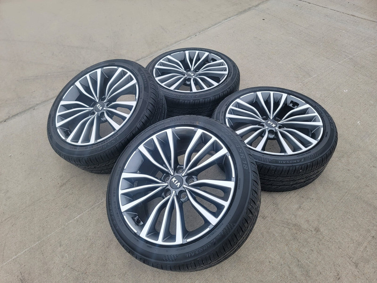 18" Kia Stinger Optima K5 Forte OEM 74773 wheels rims Texas Truck Tire