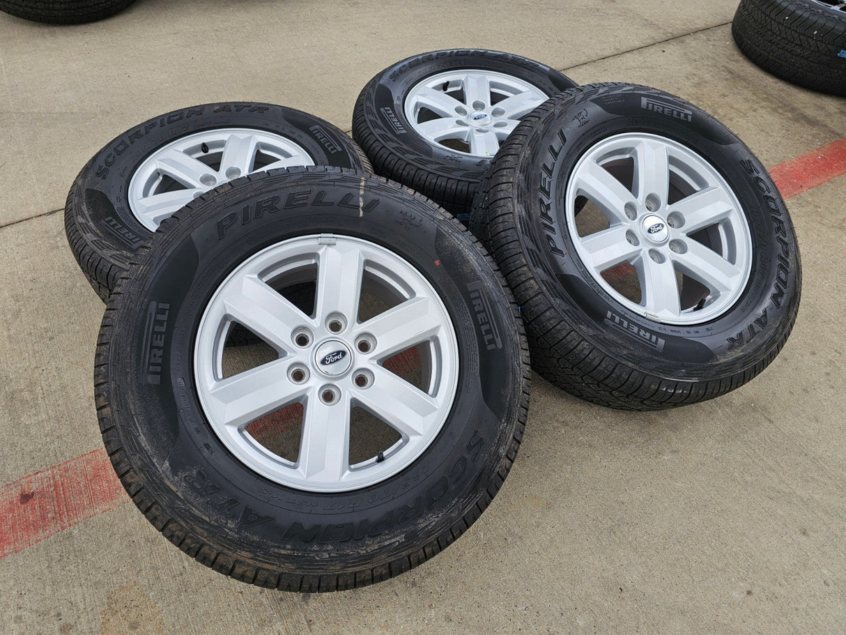 17" Ford F-150 Expedition OEM rims wheels 10339 tires 2024 2025 PIRELLI A/T NEW Texas Truck Tire
