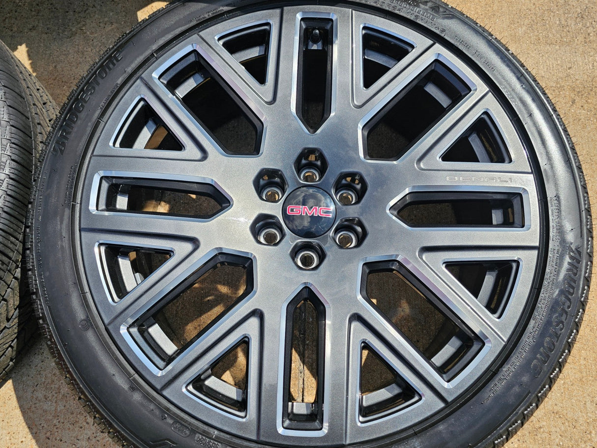 24" GMC Yukon Sierra DENALI OEM wheels rims tires 2022 2023 2024 2025 2026 NEW Texas Truck Tire