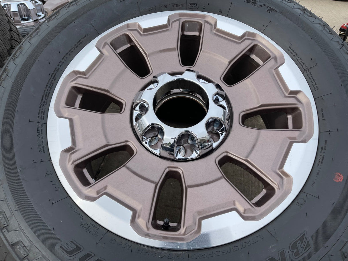 20" Ford F-250 F-350 OEM 10487 LIMITED KING RANCH tan wheels rims 2025 2026 NEW Texas Truck Tire