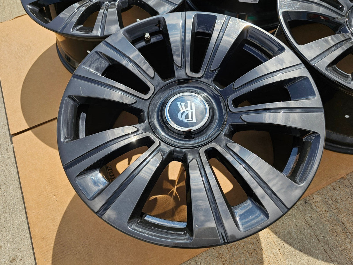 21" Rolls Royce Wraith Ghost Dawn OEM wheels rims 5x120 Texas Truck Tire