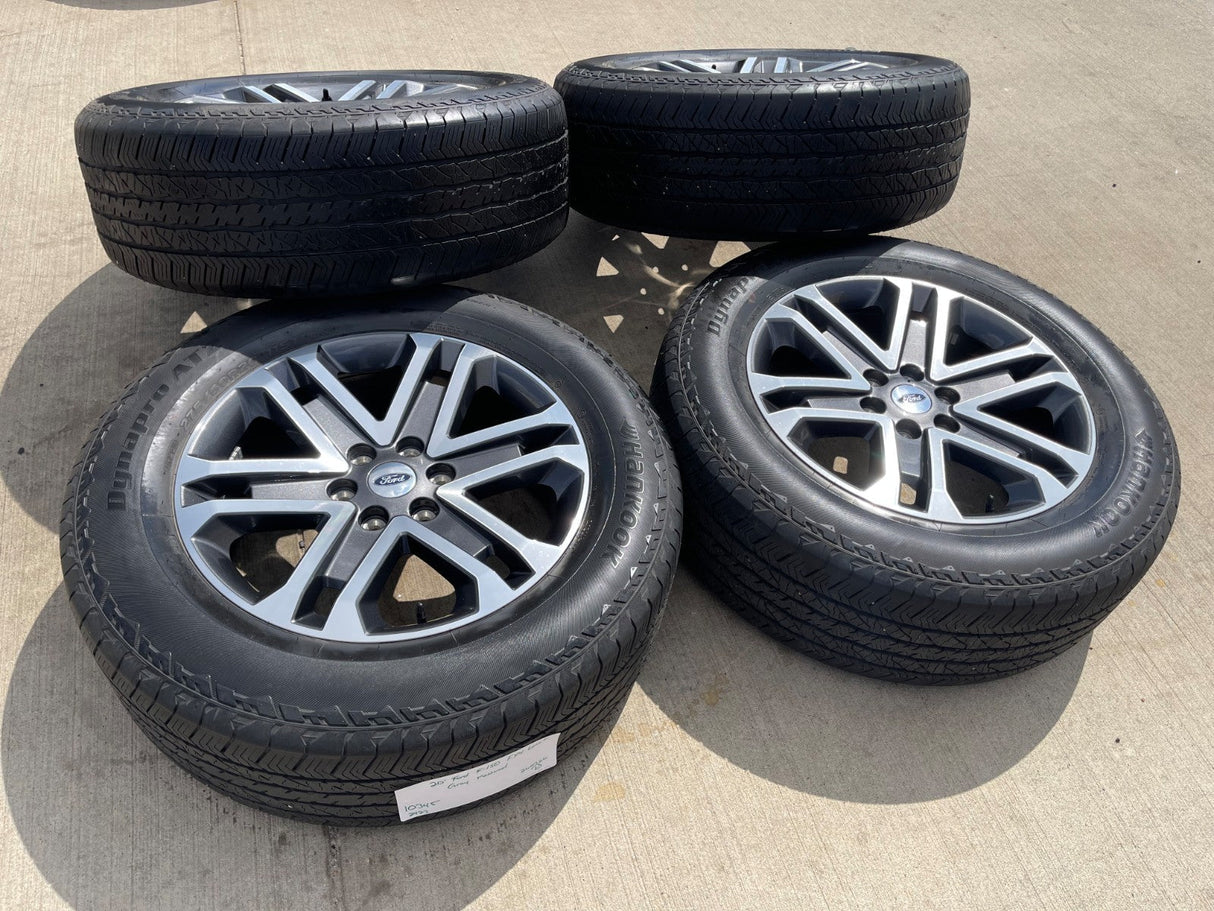 20" Ford F-150 OEM rims wheels 10345 95025 Expedition HANKOOK A/T2 GREAT DEAL Texas Truck Tire