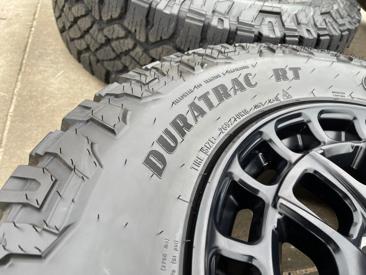 18" Toyota Tundra TSS T FORCE TRD OEM black wheels rims Sequoia 2025 2026 NEW Texas Truck Tire