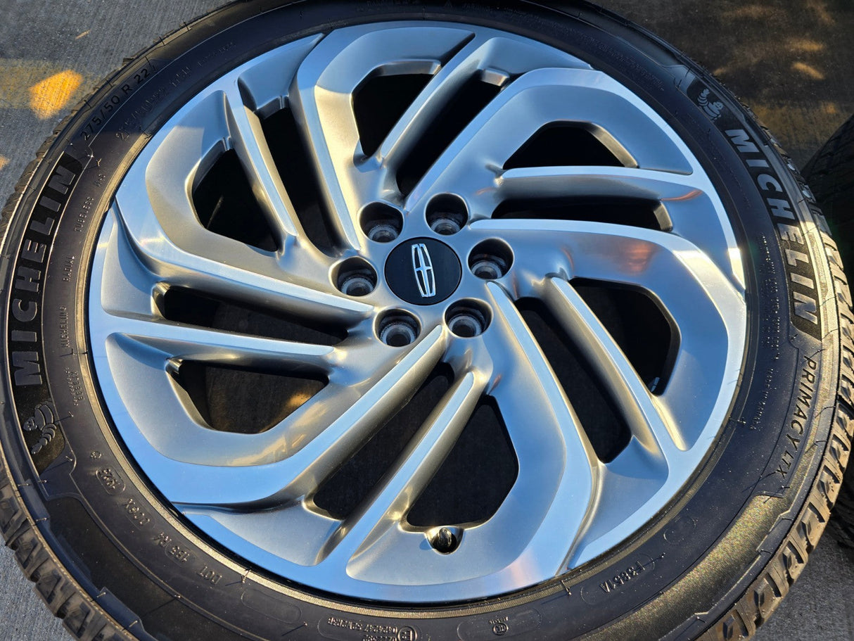 22" Lincoln Navigator OEM 94225 rims wheels BLACK LABEL 2025 2026 MICHELIN NEW Texas Truck Tire