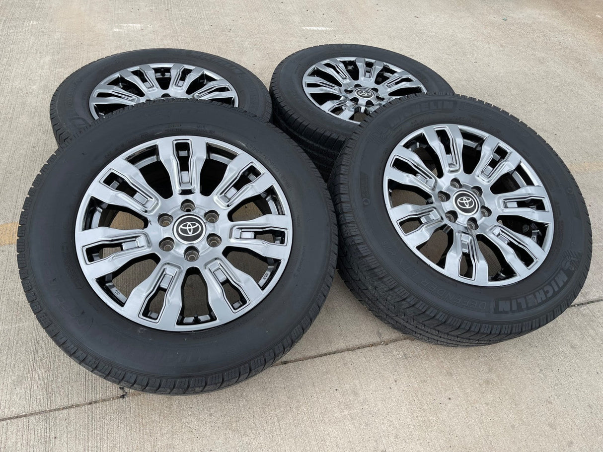 20" Nissan Titan XD OEM 62728 wheels rims tires CHROME DISCOUNTED Texas Truck Tire