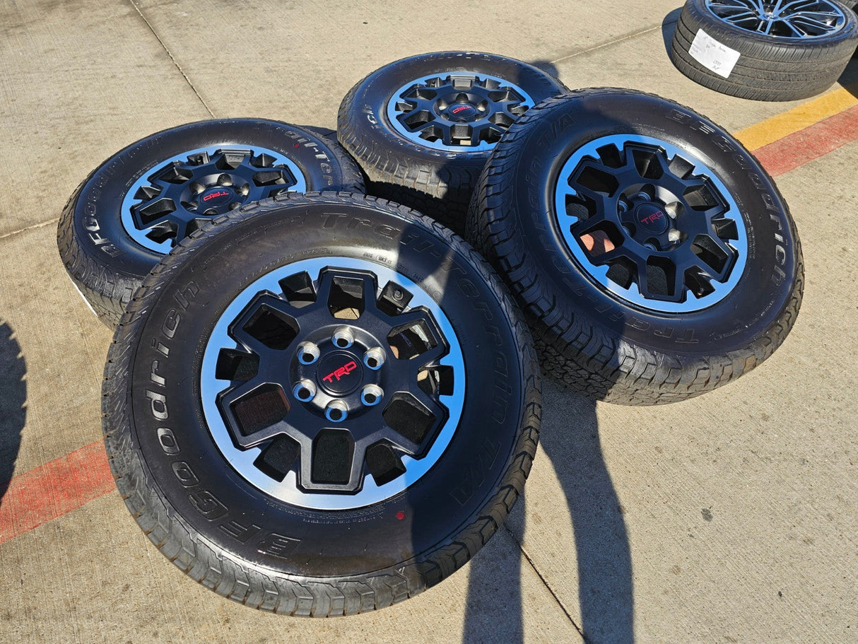 17" Toyota Tacoma 4Runner TRD OEM 10638 wheels rims 2024 2025 2026 BFG NEW Texas Truck Tire