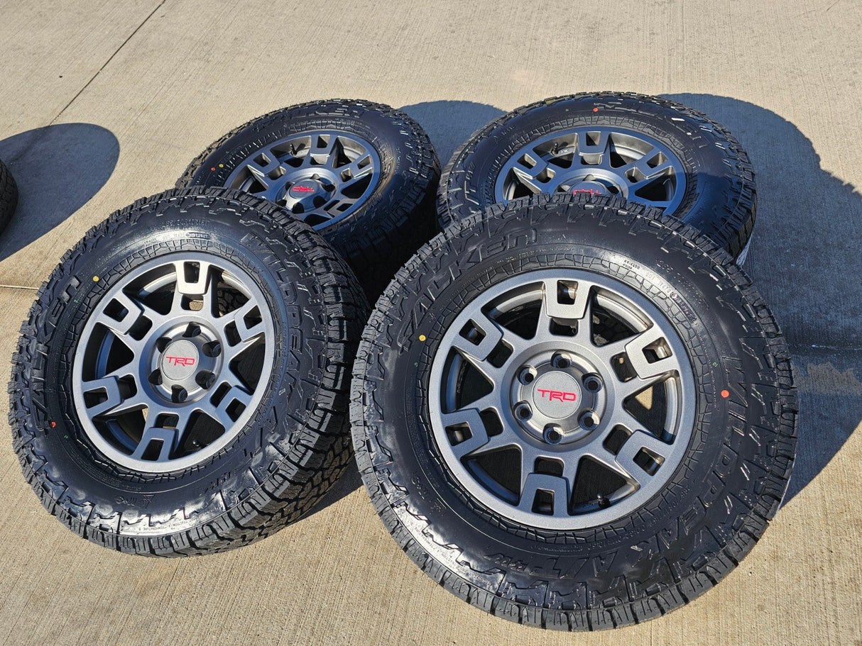 17" Toyota Tacoma 4Runner OEM wheels rims GRAY 75167 TRD FJ FALKEN A/T4 NEW Texas Truck Tire
