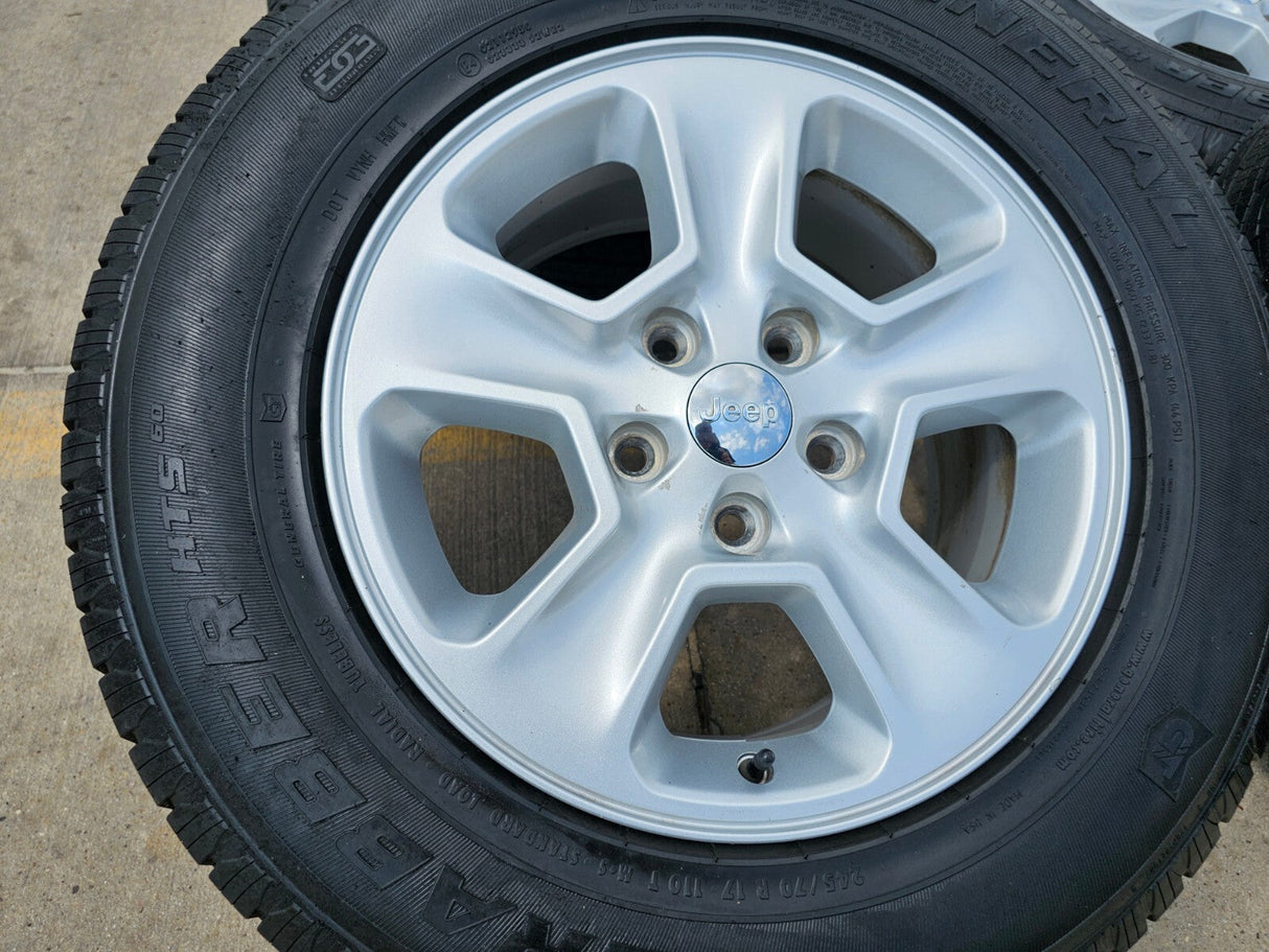 17" Jeep Grand Cherokee OEM wheels rims 9135 tires GENERAL Texas Truck Tire