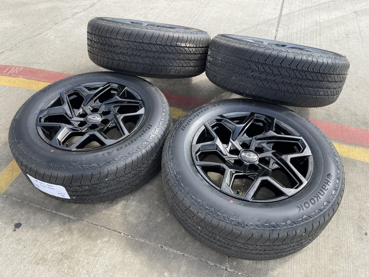 20" GMC Sierra Yukon AT4 Tahoe Silverado 95369 OEM wheels rims HANKOOK NEW 2026 Texas Truck Tire