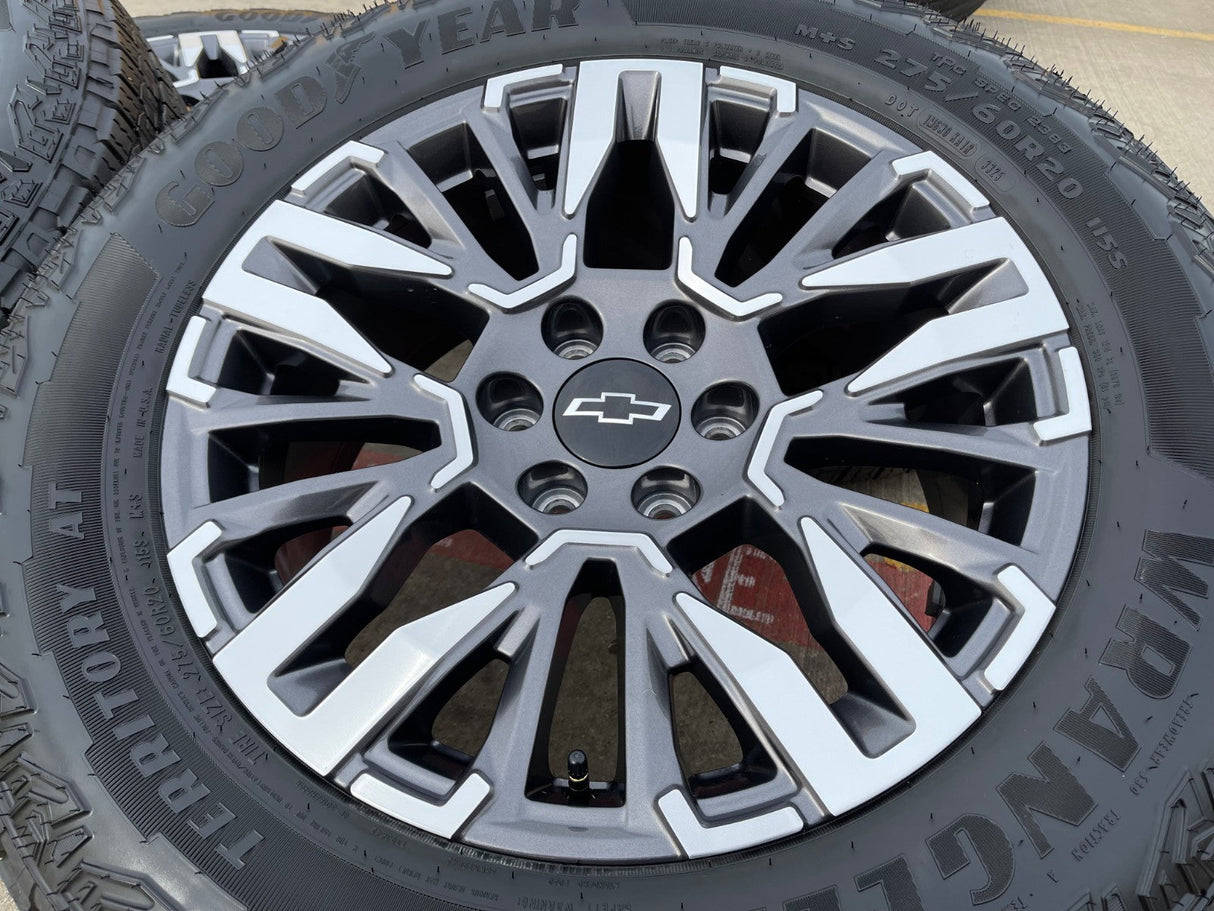 20" Chevy Silverado Z71 GMC Sierra Canyon Colorado OEM wheels rims 2025 2026 Texas Truck Tire