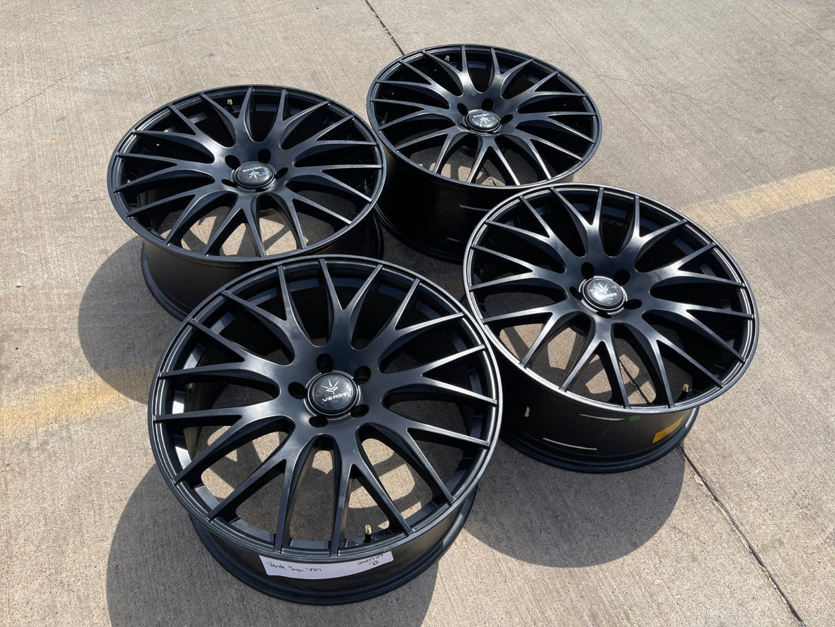 20x8.5 20" Verde Saga V27 wheels rims Audi Q7 Q8 VW Atlas A6 S6 A7 5x112 NEW Texas Truck Tire