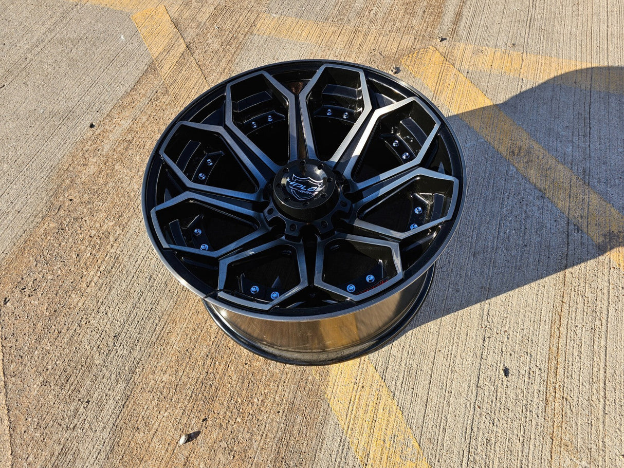 (1) 20x10 4play 4P80R wheel rim 8x165 NEW ET -24 Chevy GMC Ram 2500 3500 Texas Truck Tire