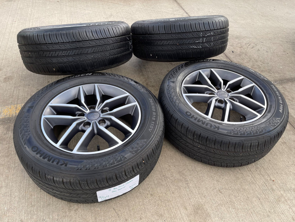 18" Jeep Grand Cherokee L OEM wheels rims 9164 Durango 2021 2022 2023 2024 2025 Texas Truck Tire