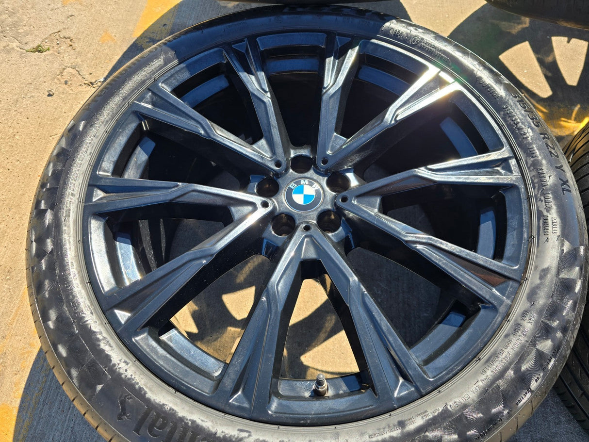 22" BMW X5 X6 X7 OEM 86534 86539 Series wheels rims tires CONTINENTAL Texas Truck Tire