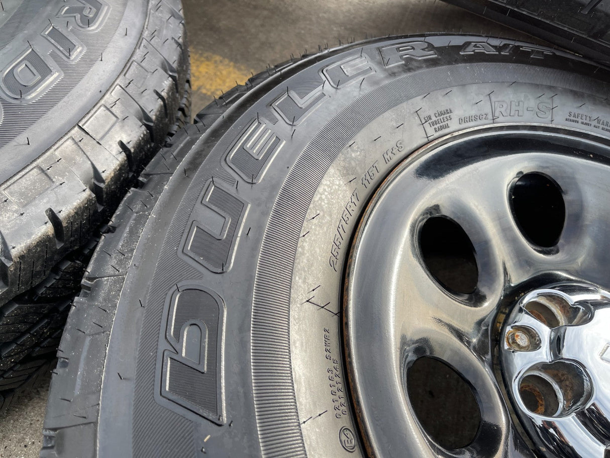 17" Chevy Silverado 1500 Tahoe PPV OEM 5223 8074 wheels rims BRIDGESTONE A/T Texas Truck Tire