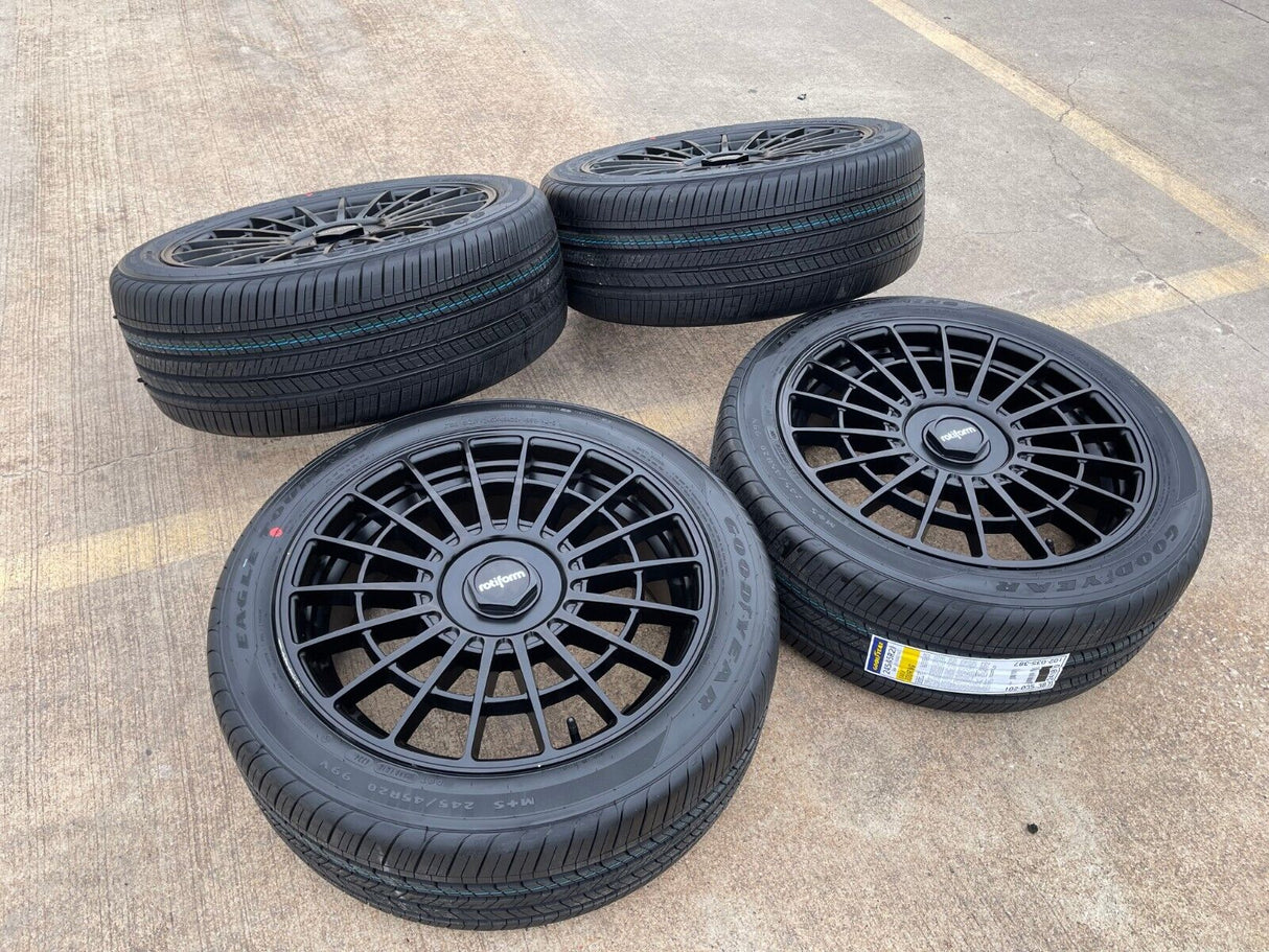 20x8.5 Rotiform LAS-R wheels rims 5x114 5x4.5 Camry Sienna Rav4 Charger NEW Texas Truck Tire