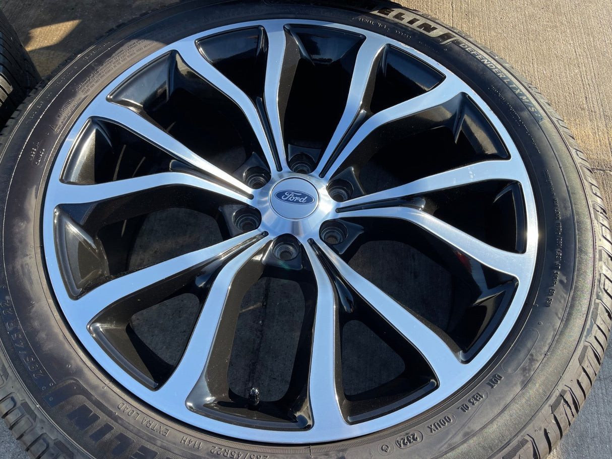 22" Ford F-150 LIMITED OEM replica rims wheels 10145 Expedition MICHELIN Texas Truck Tire