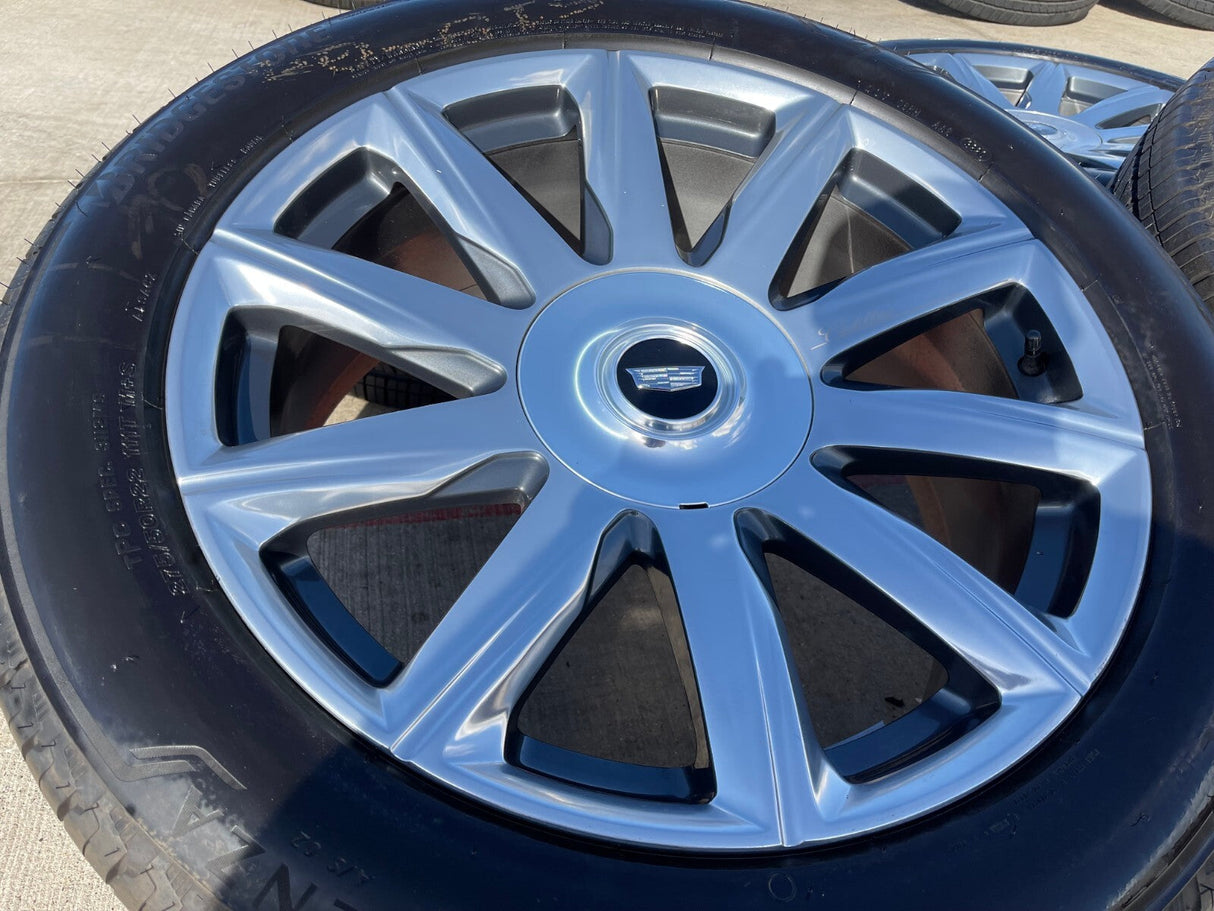 22" Cadillac Escalade Platinum OEM 95078 wheels rims 2023 2024 2025 2026 NEW Texas Truck Tire