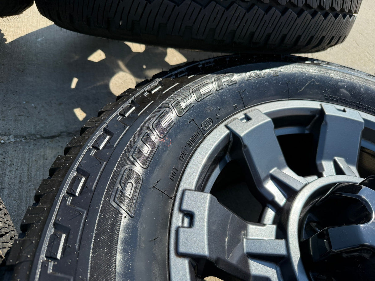 20" Ford F-250 F-350 OEM gray Lariat 10485 10296 wheels rims tires BRIDGESTONE Texas Truck Tire