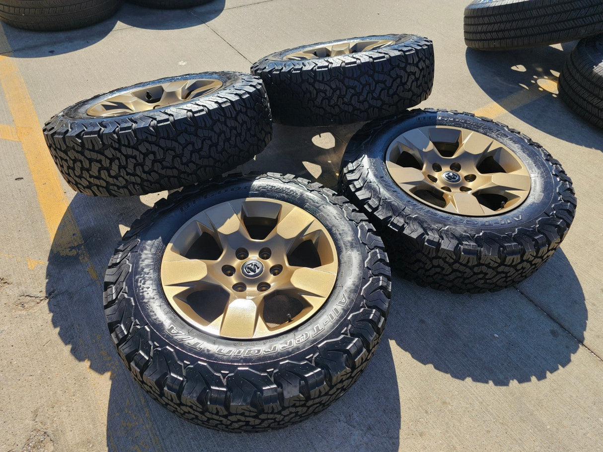 18" Ram 1500 OEM wheels rims Bronze 2669 Jeep Wagoneer 2025 2026 NEW BFG KO2 Texas Truck Tire