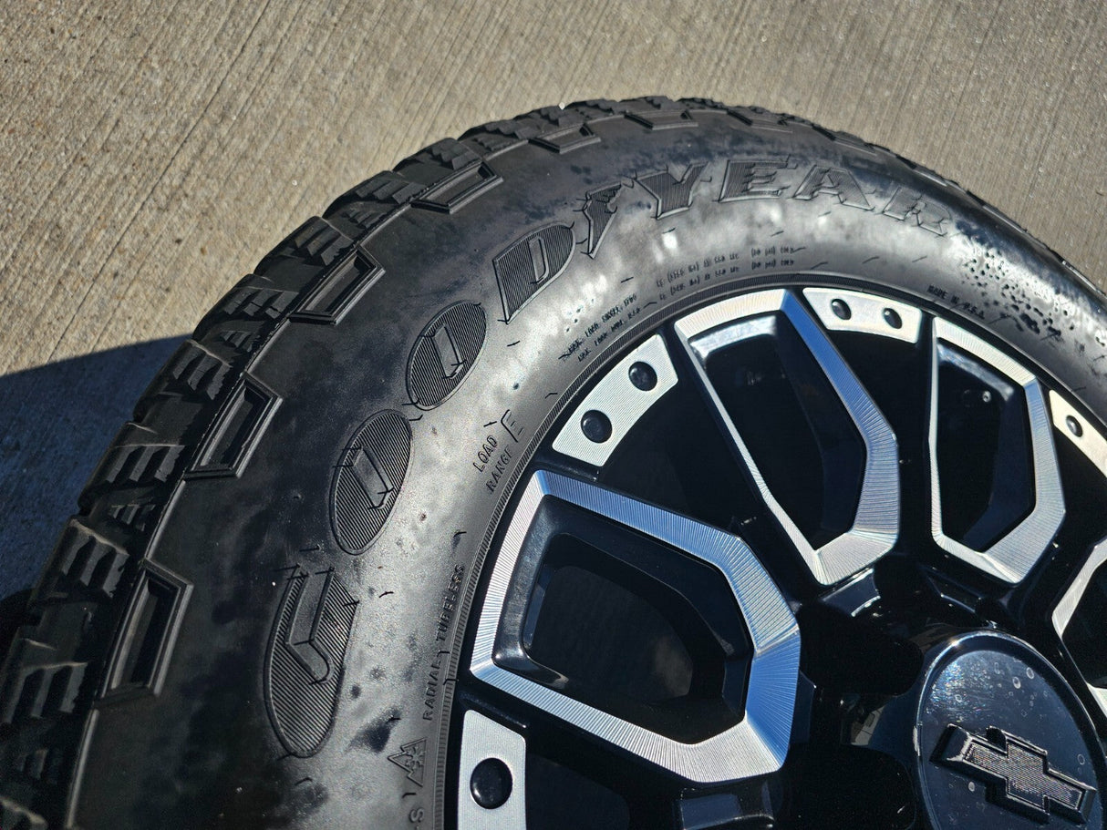 20" Chevy Silverado High Country 2500 3500 OEM Black wheels rims 2023 2024 2025 Texas Truck Tire