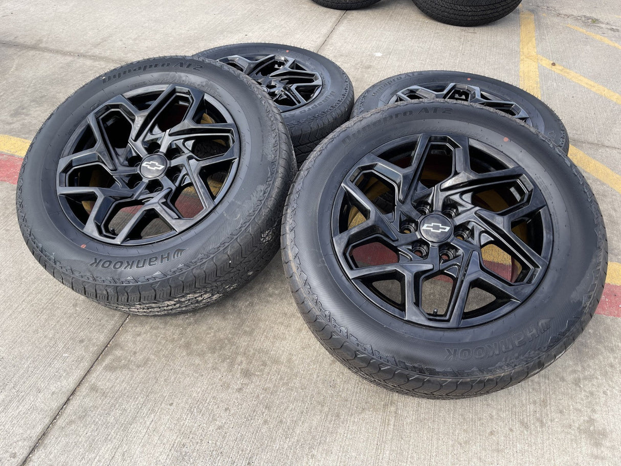 20" GMC Sierra Yukon AT4 Tahoe Silverado 95369 OEM wheels rims HANKOOK NEW 2026 Texas Truck Tire