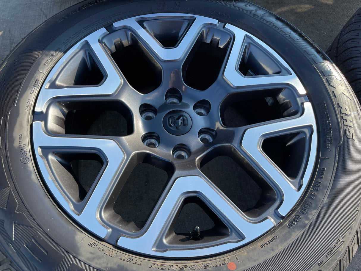 20" Dodge Ram 1500 OEM 94059 Laramie wheels rims 68583860AA 2024 2025 2026 Texas Truck Tire