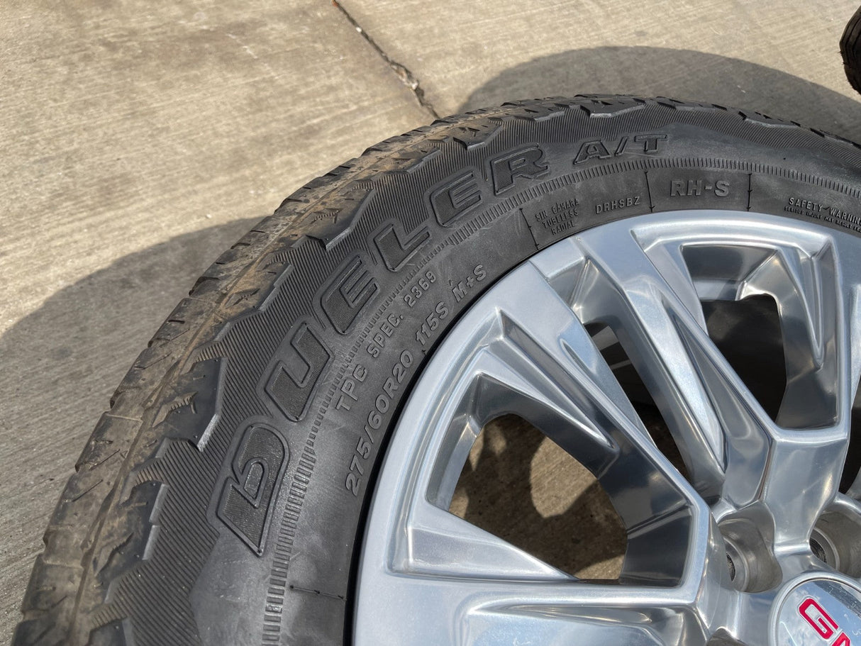 20" GMC Sierra Yukon Denali OEM 5917 wheels rims Chevy 2021 2022 2023 2025 2026 Texas Truck Tire