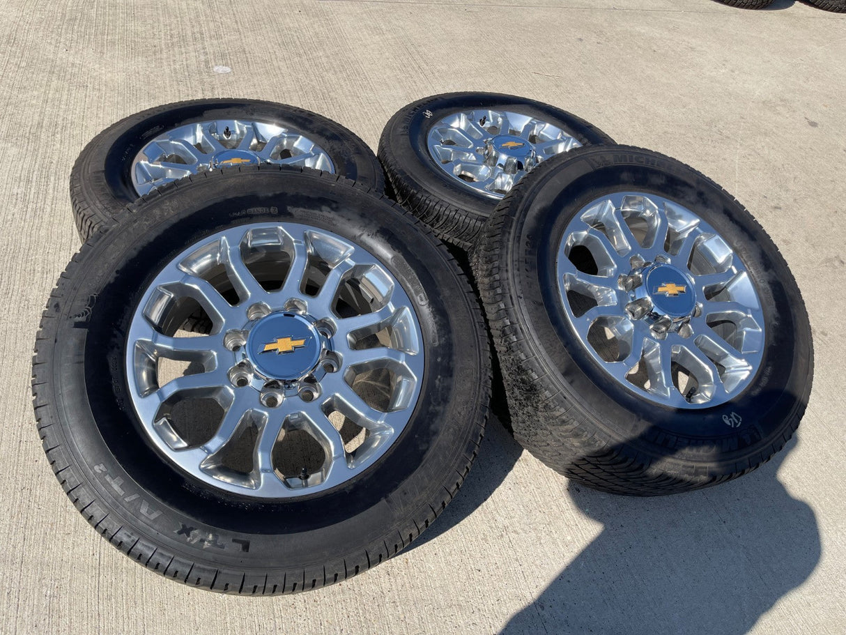 20" Chevy Silverado HIGH COUNTRY GMC Sierra AT4 2500 3500 OEM 95685 wheels rims Texas Truck Tire