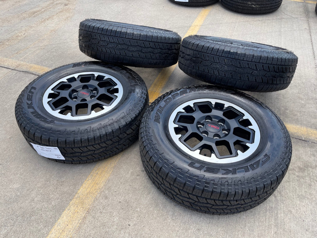 18" Toyota Tacoma 4Runner TRD OEM 94199 wheels rims tires 2024 2025 2026 NEW Texas Truck Tire