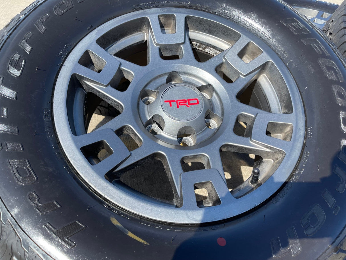 17" Toyota Tacoma 4Runner OEM wheels rims gray 75167 TRD FJ tires BFG NEW Texas Truck Tire