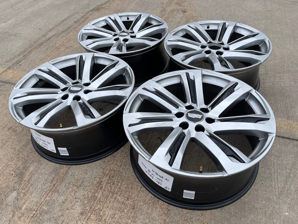 24" Cadillac Escalade V Platinum OEM wheels rims 2022 2023 2024 2025 2026 Texas Truck Tire