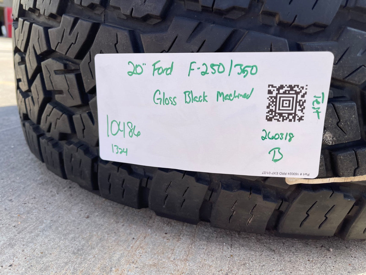 20" Ford F-250 F-350 OEM 10486 Lariat wheels rims 2024 2025 2026 TOYO 35" Texas Truck Tire