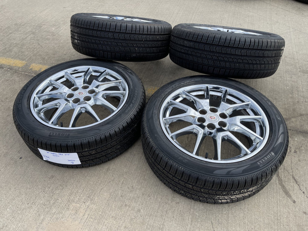 20" Cadillac SRX XT6 XT5 OEM 4709 wheels rims Blazer GMC Acadia PIRELLI NEW Texas Truck Tire