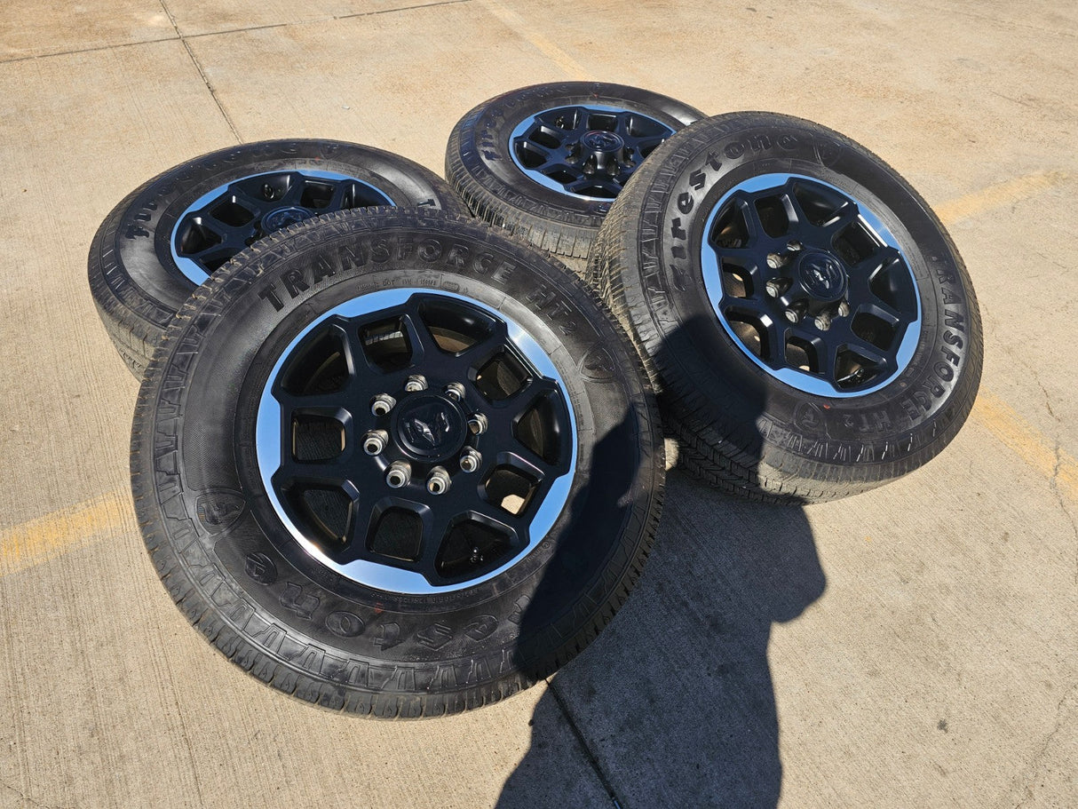 18" Dodge Ram 2500 3500 OEM 68629288 wheels rims FIRESTONE HT2 2025 2026 Texas Truck Tire