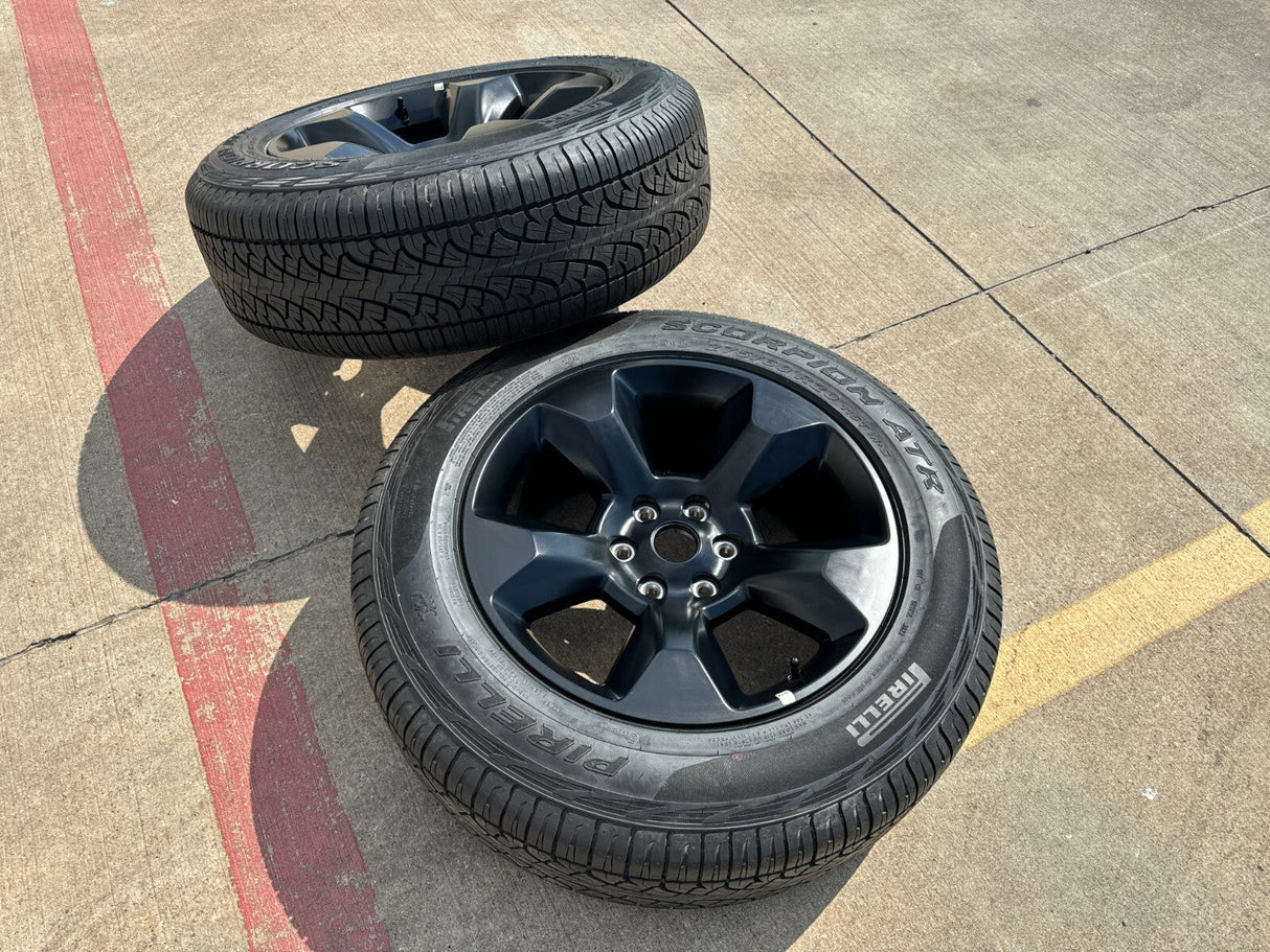 20" Ram 1500 OEM 2021 2022 2023 2024 2025 spare wheel rim black 2675 2722 Texas Truck Tire