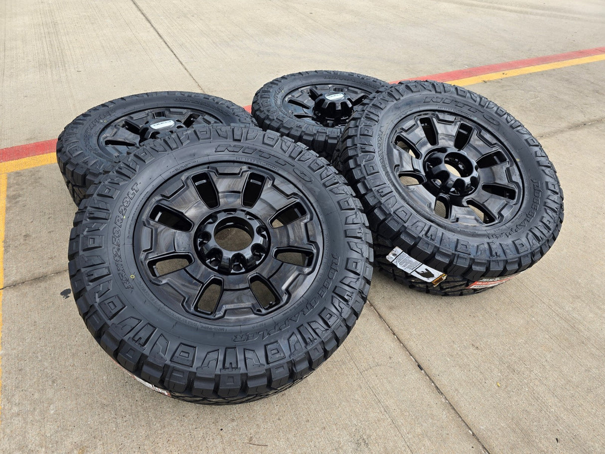 20" Ford F-250 F-350 OEM Limited Tremor 10487 wheels rims 2025 2026 NEW 35" Texas Truck Tire