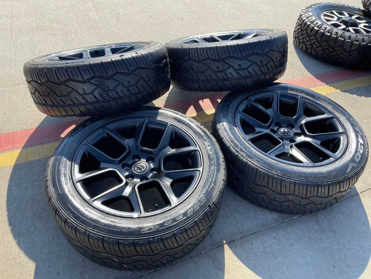 22" Dodge Ram 1500 OEM LIMITED Laramie 2684 2725 wheels rims Texas Truck Tire