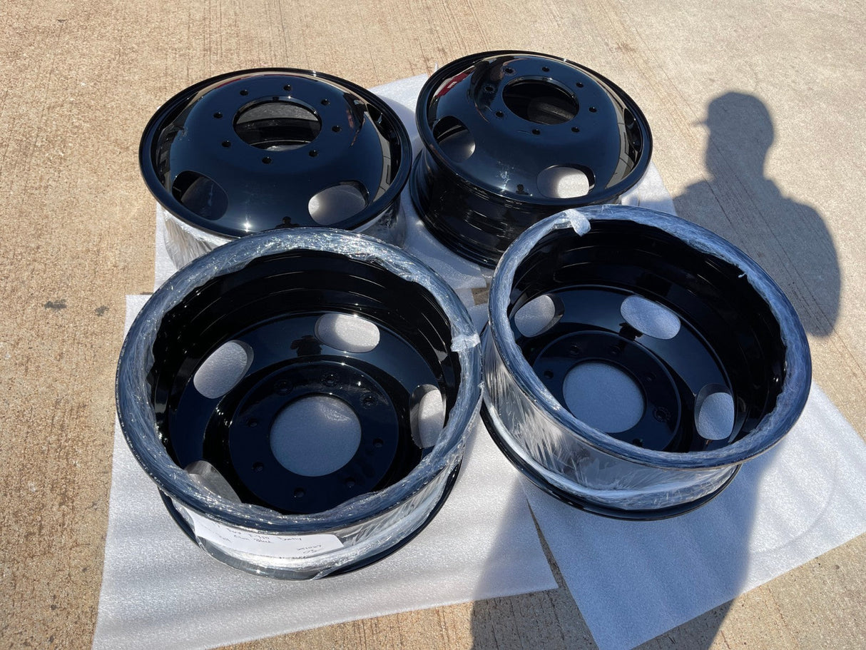 17" Ford F-350 Dually OEM 3618 3619 black rims wheels Texas Truck Tire