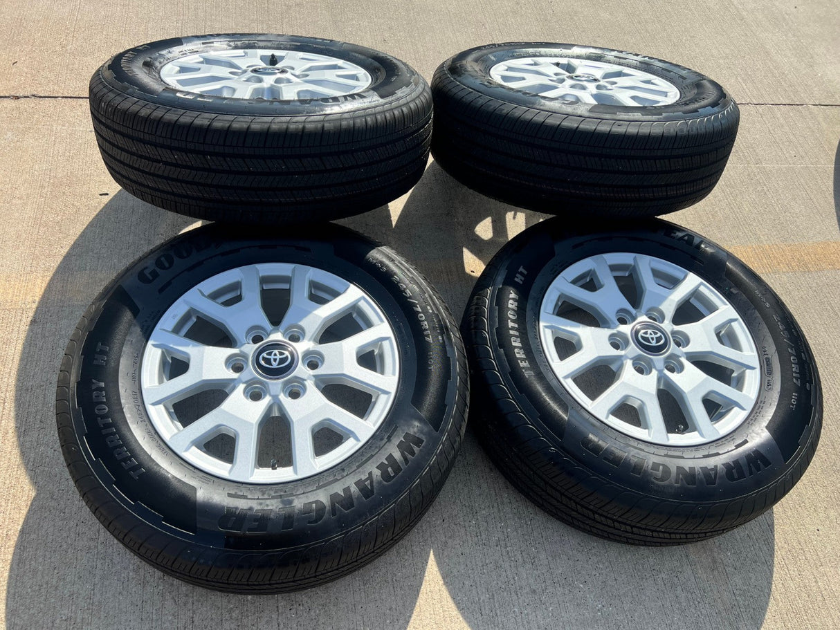 17" Toyota Tacoma 4Runner TRD OEM 94254 10637 wheels rims 2025 2026 GOODYEAR NEW Texas Truck Tire